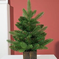 Vente en gros d'usine : Mini arbre de Noël lumineux LED en forme de flocon de neige, décorations de bureau, artisanat de Noël