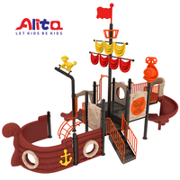 Aire de jeux extérieure pour enfants cabane dans les arbres toboggan clime gym play set