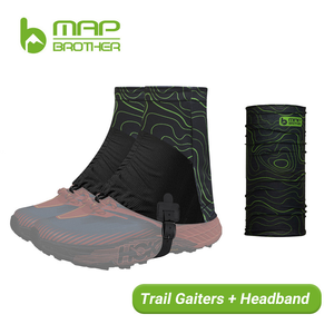Guêtres de randonnée portables, imperméables et légères avec foulard intégré – Protections de cheville basses pour la randonnée, la course, la chasse et les sports de <span class=keywords><strong>neige</strong></span> - Product Image 1