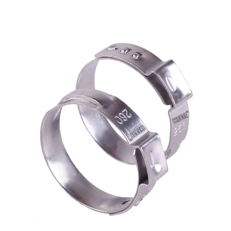 Stainless Steel Stepless Single Ear Hose Clamp