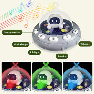 Huanger, cama infantil para dormir, juguetes giratorios para cuna de bebé, juguetes colgantes, cuna musical móvil con luces nocturnas y música <span class=keywords><strong>relajante</strong></span> - Product Image 4