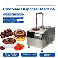 Machine à chocolat chaud professionnelle 5,5 L pour chocolat fondant en cascade et fruits (fraise)