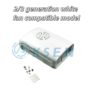 AI-KSEN Compatibile con Raspberry <span class=keywords><strong>Pi</strong></span> 2a Generazione B/3a Generazione, Guscio Nero e Bianco Trasparente Tricolore - Product Image 4