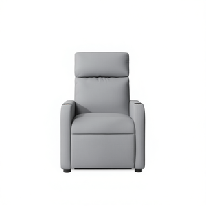 Sillón Reclinable de Masaje de Tela Gris Claro, Masaje Corporal Completo, Enchufable, para Uso Doméstico - Product Image 1