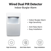 Détecteur PIR filaire 12V à infrarouge passif avec support pour alarme antivol