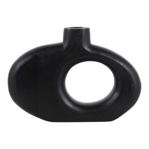 Vaso decorativo in legno intagliato, vaso minimalista per fiori, per soggiorno, camera da letto, centrotavola. - Product Image 1