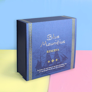 Wholesale Luxury Packaging Blue <b>Box</b> Closure Custom Logo Magnetic Gift <b>Box</b> Package Custom Design Hair Wig Gift - Product Image 6