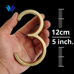 Hongsen Tùy Chỉnh Led Nhà Số Mảng Bám 3D <span class=keywords><strong>Backlit</strong></span> Kim Loại Chữ Cửa Địa Chỉ Nhà Số Cho Khách Sạn - Product Image 1