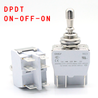 Interrupteur à bascule SPST SPDT 16A 250VAC 2 broches 3 broches 6 broches On-off/on-on/on-off-on 3 positions 3 broches Interrupteur momentané DPDT