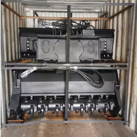 Débroussailleuse forestière hydraulique robuste à haut débit pour chargeuse compacte, pour la remise en état des terres et le défrichement des zones brûlées