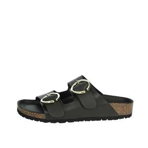 Pantofole basse da donna Bionatura nere 11THESRL IV TONR - Product Image 1