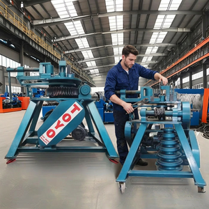 TAYO Heavy Duty Pipe <b>Bending</b> <b>Machine</b> Blue Industrial Metal Tube Bender With Wheels And Adjustable Clamp - Product Image 5