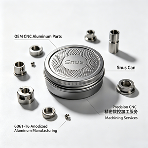 Servicio de Mecanizado CNC de Alta Precisión para Latas de Snus de Aluminio Personalizadas 6061-T6 con Anodizado OEM, desde Guangdong - Product Image 5