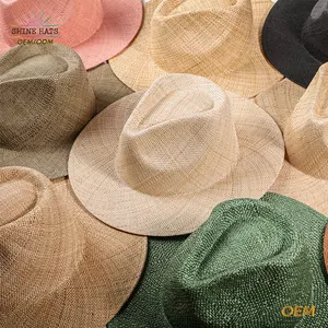 Shinehats Women Beach Summer Panama Fedora OEM Manufacturing Wholesale Custom Logo Sombrero Chapeau Sun Straw Hats