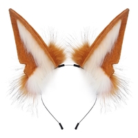 Serre-tête en peluche avec oreilles d'animal pour Halloween, accessoire de fête, convention de bande dessinée, costume d'Anubis, produit fini