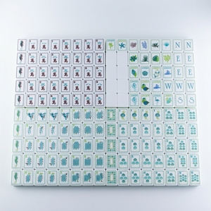 Set di Tessere Mahjong Americane in Acrilico Stile Costa Corallina Shengyu con Perle d'Acqua, Design Moderno Artistico per 4 Giocatori, Resistenti per Casinò e Gioco d'Azzardo - Product Image 2