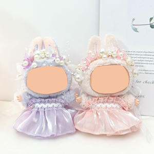Vestido <span class=keywords><strong>de</strong></span> Novia para Muñeca <span class=keywords><strong>de</strong></span> Tela <span class=keywords><strong>de</strong></span> 17 cm, Hecho a Mano, Moderno, con Diseño <span class=keywords><strong>de</strong></span> Dibujos Animados, con Accesorios para el Cabello <span class=keywords><strong>de</strong></span> Perlas - Product Image 1