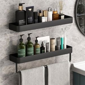 Estante de almacenamiento para baño, montado en la pared, rectangular, duradero, de 50x30 cm, para ducha, inodoro y tocador - Product Image 1