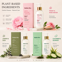Gel Douche Hydratant et Nettoyant en Profondeur à Base de Plantes pour Peaux Sèches, Fabrication OEM, Marque Privée, Vente en Gros