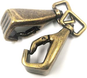 YIXI Sbest - Hebillas giratorias de aleación de zinc con forma de puño, ganchos de resorte para llaveros, anillas para llaveros brillantes - Product Image 1