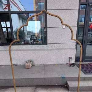 Arco Metallico Dorato ZKAI a Prezzo Conveniente, Struttura per Sfondo Matrimoniale Indiano, Decorazione per Eventi - Product Image 4