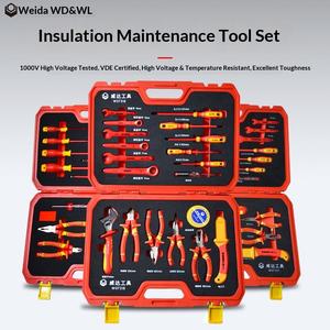 WEIDA 20pcs 1000V VDE Insulated Socket <b>Set</b> Professional 1/2" Drive <b>Ratchet</b> T-Handle Extension Rod WH09320 WH09320 Certified Safe - Product Image 4