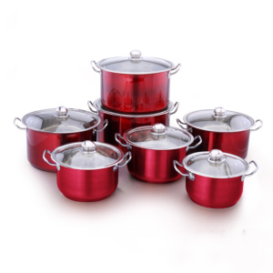 Ensemble de 13 ustensiles de cuisine Red Camping <span class=keywords><strong>Buffet</strong></span> Food Warmer Saladmaster Cookware Price Rivet Kitchen Utensils Sets Cook Wear Cookware - Product Image 1