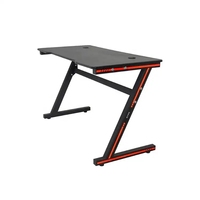 Table de jeu ergonomique en forme de Z Offre Spéciale d'usine PC de table en verre Bureaux de jeu d'ordinateur