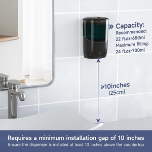 <b>Portable</b> Battery-Powered Automatic Sensor Soap Dispenser-Wall-Mounted Touchless <b>Hand</b> <b>Washing</b> <b>Station</b> for Outdoor Use - Product Image 4