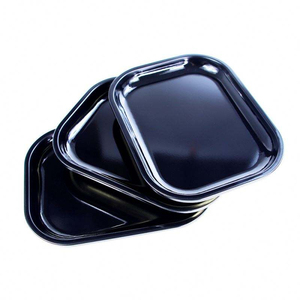 Plateau de service moderne en métal avec logo personnalisé, prix abordable, 14*18cm, avec couvercle - Product Image 4