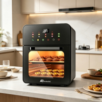 Anbolife Four à Friture Sans Huile 10L Écran Tactile Électronique Vente en Gros Uniquement 70 - 200 °   Menu de contrôle de température à large plage personnalisable