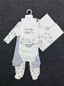 Set di <span class=keywords><strong>Abbigliamento</strong></span> per Neonati all'Ingrosso, Vestiti per Bambino con Simpatici Cartoni Animati, Set di 7 Pezzi - Product Image 3