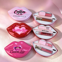 Coffret Cadeau Combo LipGloss 3-en-1 Imperméable Végétalien Maquillage Lèvres Huile à Lèvres Crayon à Lèvres Rouge à Lèvres Mat Marque Privée Usine Chinoise