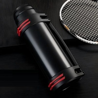 BORGE Bouteille d'eau isotherme en acier inoxydable grande capacité (1000ML-5000ML) avec sangle de transport, idéale pour les voyages