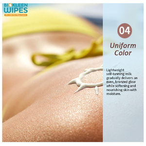 Lingettes autobronzantes portables Biokleen Private Label, 25 lingettes, huile <span class=keywords><strong>bronzante</strong></span>, lingettes pour bronzage cutané - Product Image 5