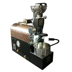 Mesin sangrai biji kopi 300g kualitas medium roaster kopi top Tiongkok dengan peredam manual untuk toko kopi