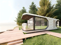 Maisons miniatures préfabriquées en acier écologiques pour hôtels et abris de voiture, vente en gros en Chine, avec panneaux sandwich