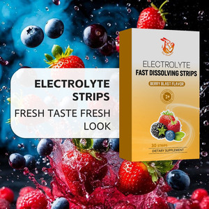 Bandelettes orales de vitamines électrolytiques à dissolution rapide pour l'hydratation quotidienne, la beauté, le sport et la récupération après l'effort – Fournisseur d'usine – 30 unités - Product Image 5