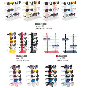 Xách tay Tabletop tùy chỉnh nhựa <span class=keywords><strong>acrylic</strong></span> kính hiển thị giá Kính mát hiển thị giá Kính mắt phụ kiện trang sức hiển thị đứng - Product Image 5