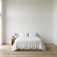 Parure de lit de luxe en lin pur 100 % lin, 175 GSM, tissée, délavée à la pierre, douce, écologique, 300 fils au pouce carré, qualité Texas King Size