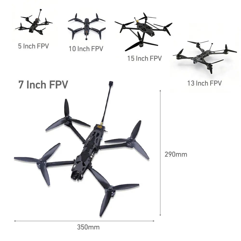 Fast X7 FPV Drone 140km/h Max Speed 5-10km Control Range 3KG Payload