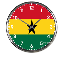 Jam Dinding Bulat Bendera Belize Jam Dinding Tanpa Suara Klasik Jam Dinding Tenaga Baterai untuk Kantor Rumah Ruang Tamu