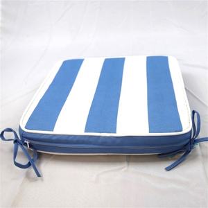 Diseño moderno, rayas blancas y azules, reciclado, impermeable, antipolvo, ácaros, asiento, cojín, silla relajante, cojín para uso diario - Product Image 1