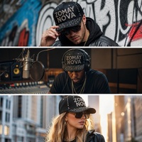 Op maat gemaakte vintage baseballcap van geperforeerd leer met studs, 6 panelen, verstelbaar, designer snapback, groothandel, lage minimale bestelhoeveelheid