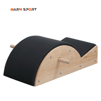 Correcteur de colonne vertébrale en cuir microfibre et bois d'érable pour Pilates, idéal pour la maison, la gym, le remodelage corporel, vente en gros, OEM, faible MOQ, hôtels et spas