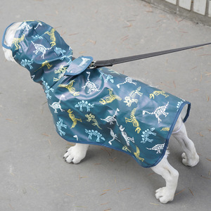 Impermeable para Perros Pequeños con Capucha y Protección Abdominal, Opciones de Color: Rosa Conejo Lunar, Verde Dinosaurio, Azul Yema de Huevo, Colores Heroicos - Product Image 3