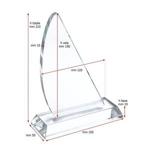ถ้วยรางวัลแก้วเคลือบทองขนาด 190x120x10 มม. พร้อมพิมพ์ UV สำหรับแจกในงานแสดงสินค้าและของขวัญต้อนรับ - Product Image 2