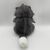 Peluche chat Lucifer douce et moelleuse avec lumière LED chaude, jouet apaisant pour le sommeil, compagnon anti-anxiété, cadeau, vente directe usine en gros