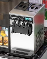 Commercial Automatique Petit Cône Sundae Machine À Crème Glacée Molle Bureau Source Électrique Verticale-Produit du fabricant