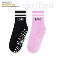 Échantillon Gratuit : Chaussettes de Pilates Personnalisées pour Femmes avec Impression Numérique, Chaussettes de Yoga Antidérapantes, Chaussons de Ballet pour Exercices de Barre